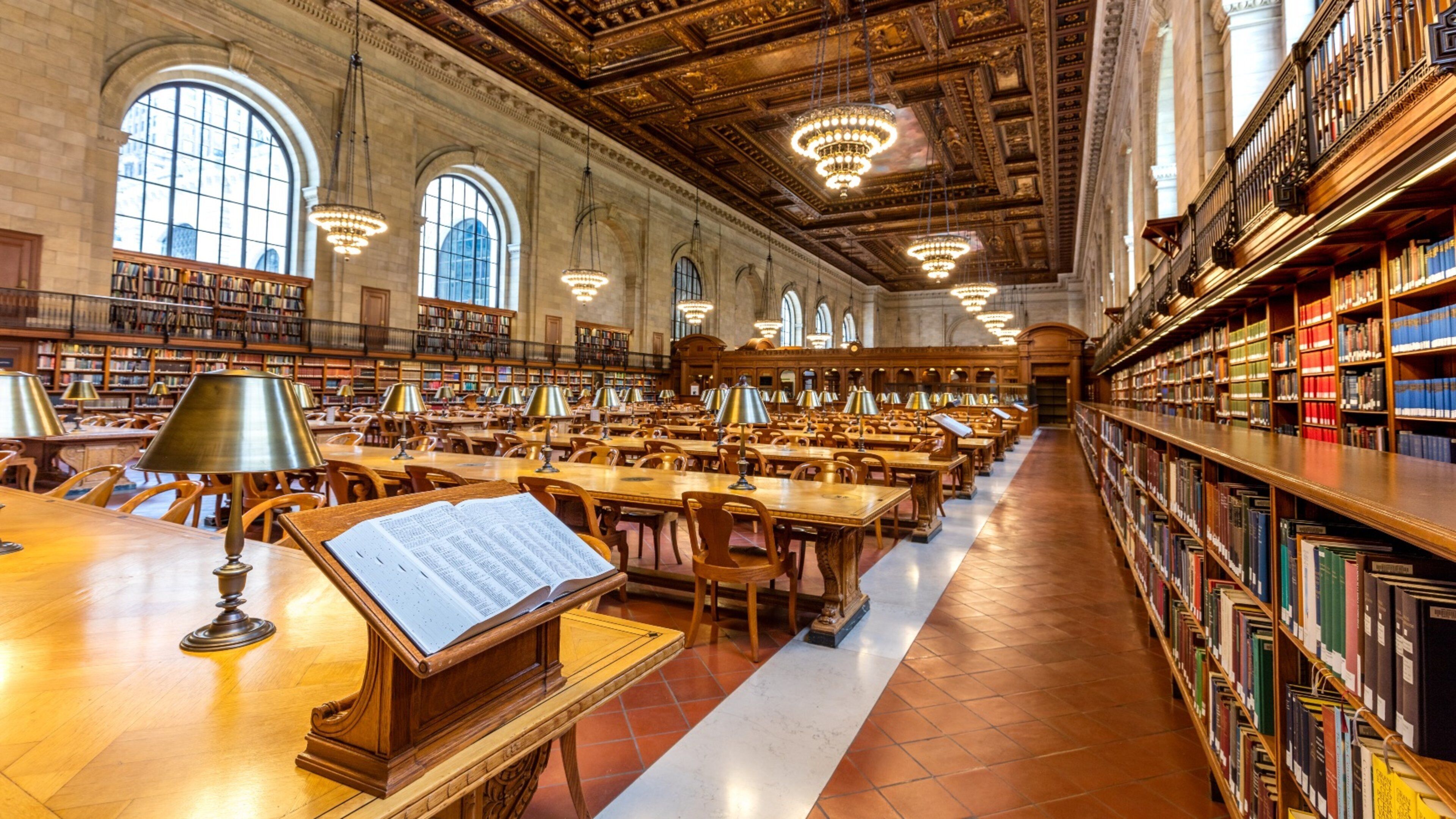 New York Public Library showing heritage elements and interior views