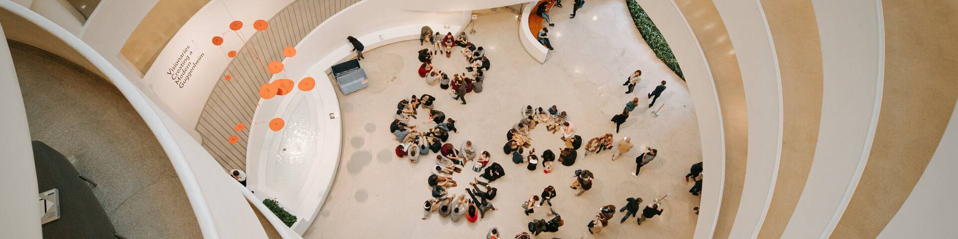 Solomon R. Guggenheim Museum featuring interior views