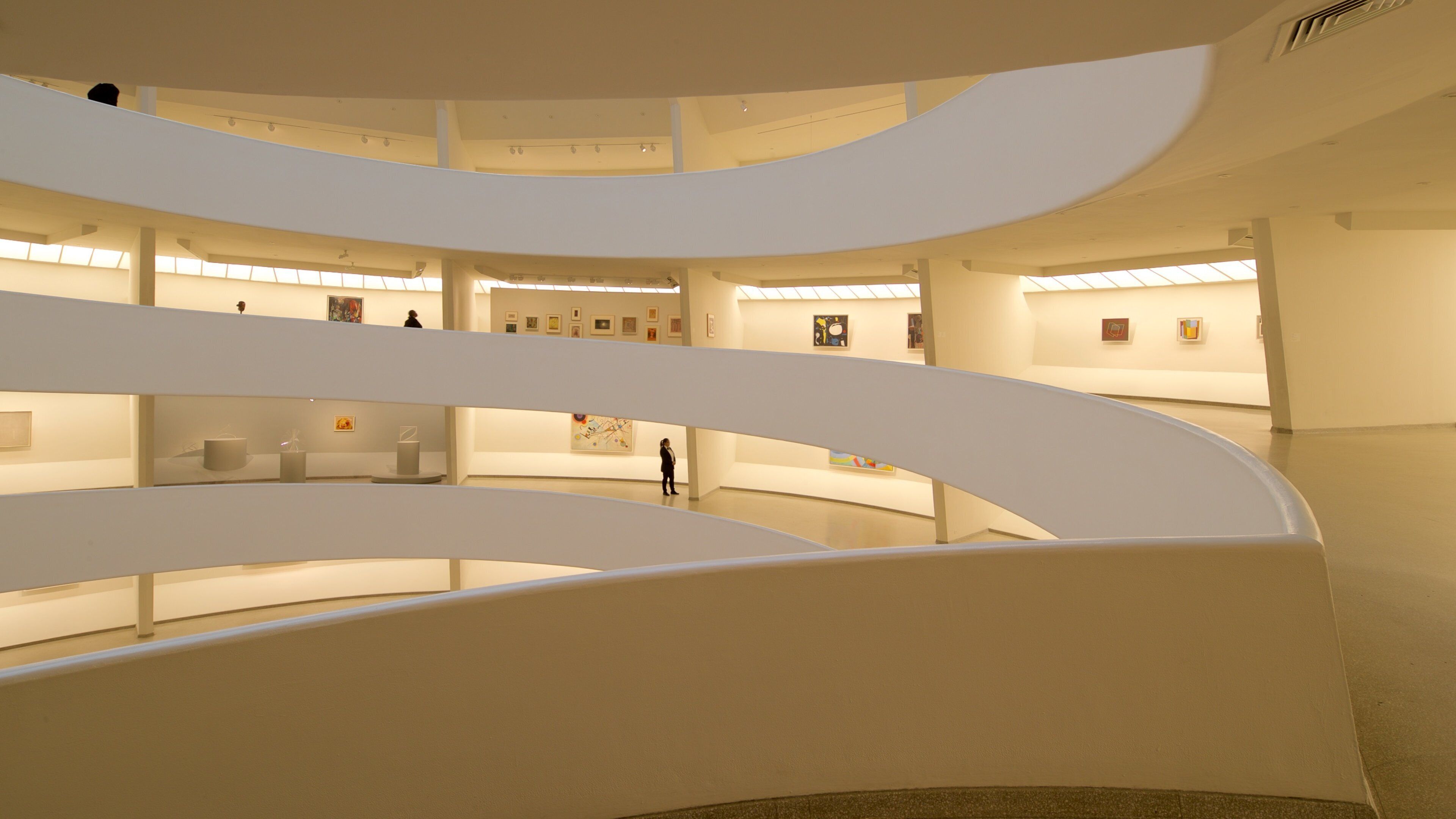 Solomon R. Guggenheim Museum which includes interior views and art