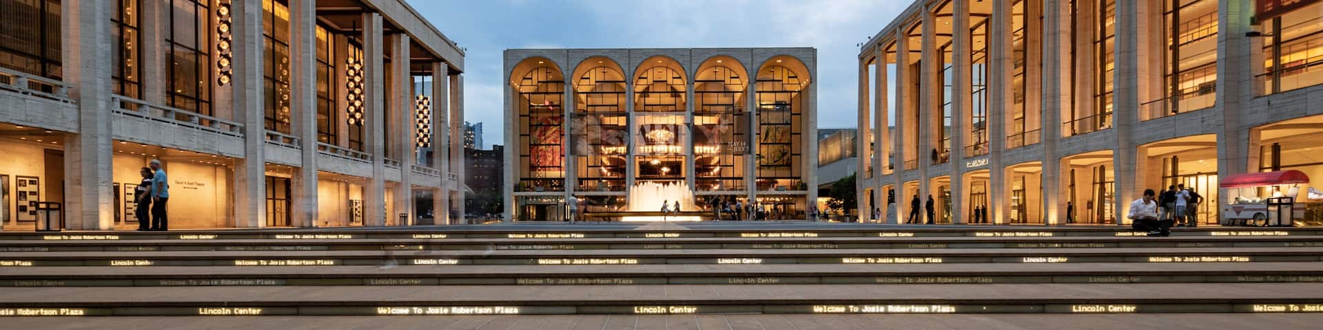 Lincoln Center which includes night scenes