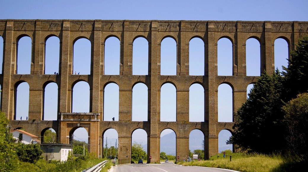 aqueduct for the royal palace in caserta, italy