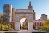 Washington Square park arch in New York City, USA