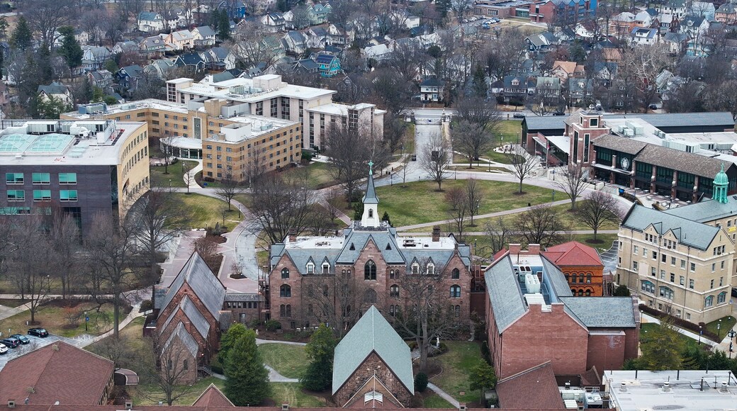 Seton Hall University from an aerial view