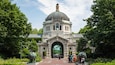 Bronx Zoo featuring heritage elements and a garden