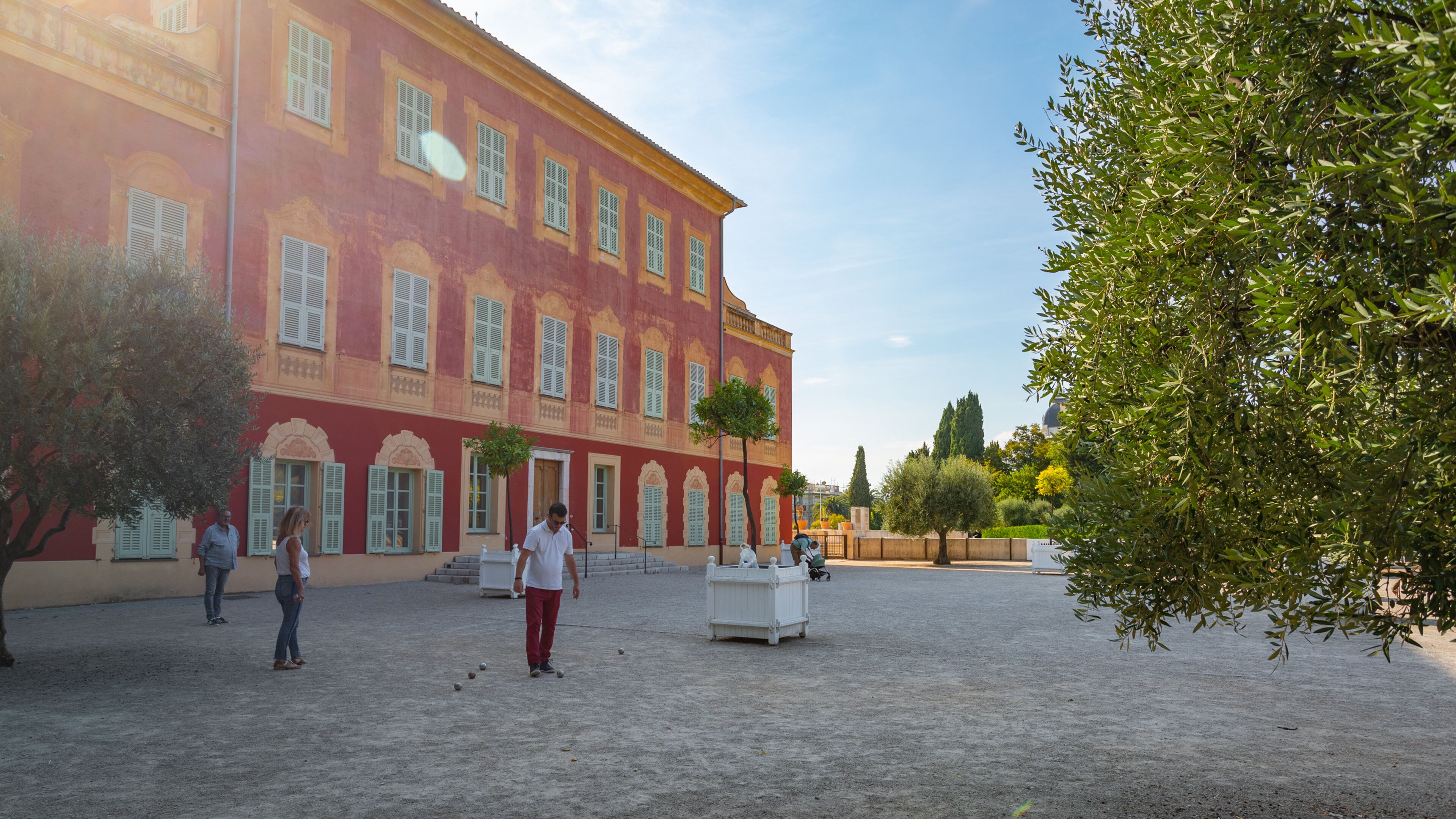 Matisse Museum which includes a square or plaza and a sunset