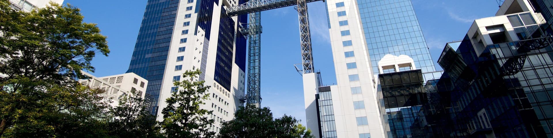 Osaka showing a city and modern architecture