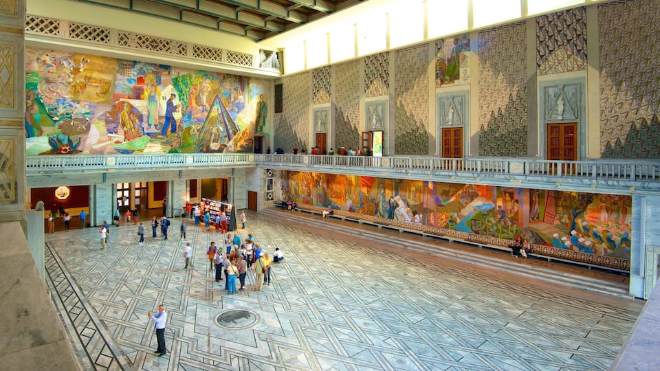 Oslo City Hall which includes interior views, an administrative buidling and a square or plaza