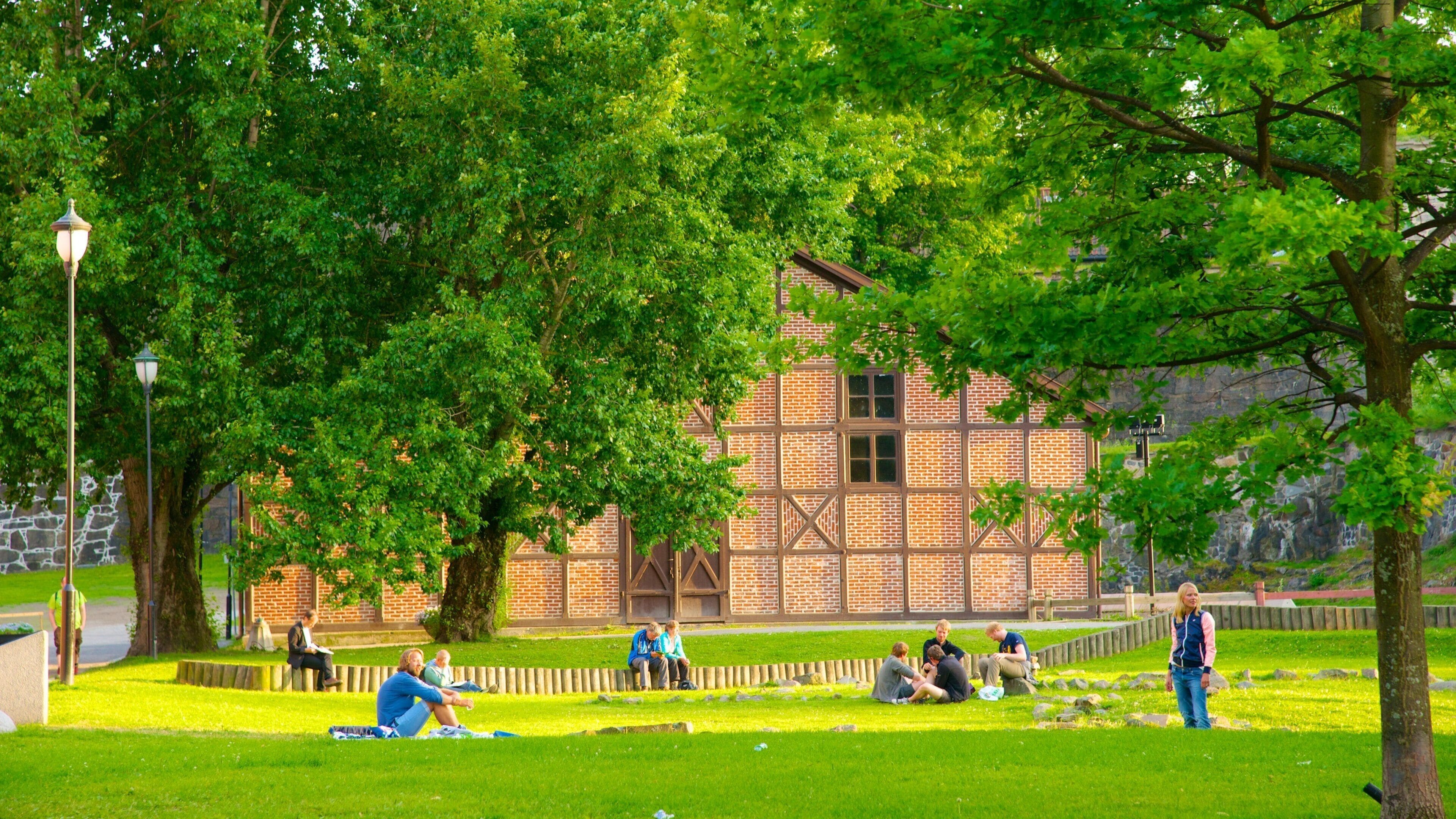 アーケシュフース要塞 フィーチャー 公園 と 家屋