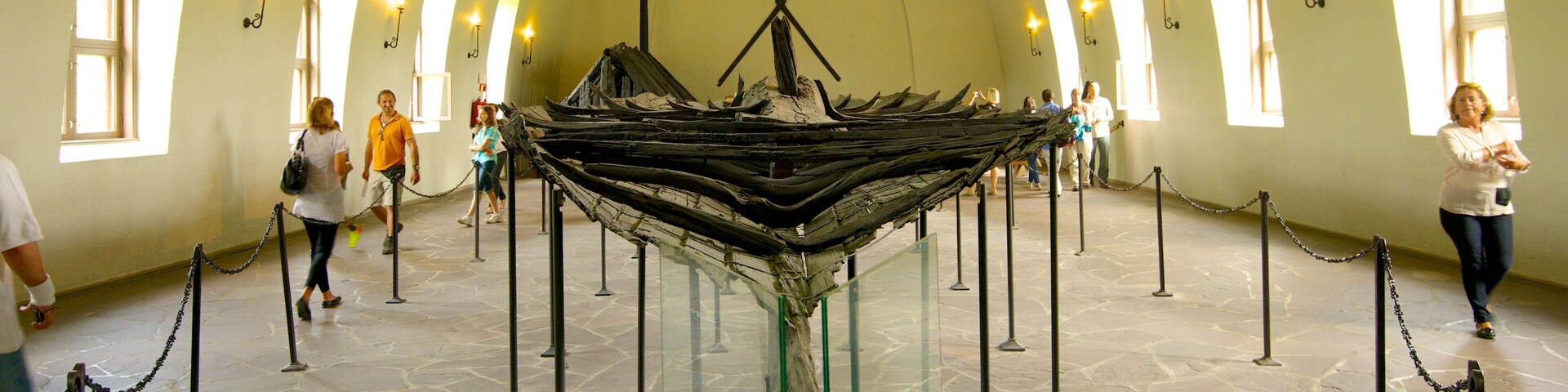 Viking Ship Museum showing interior views