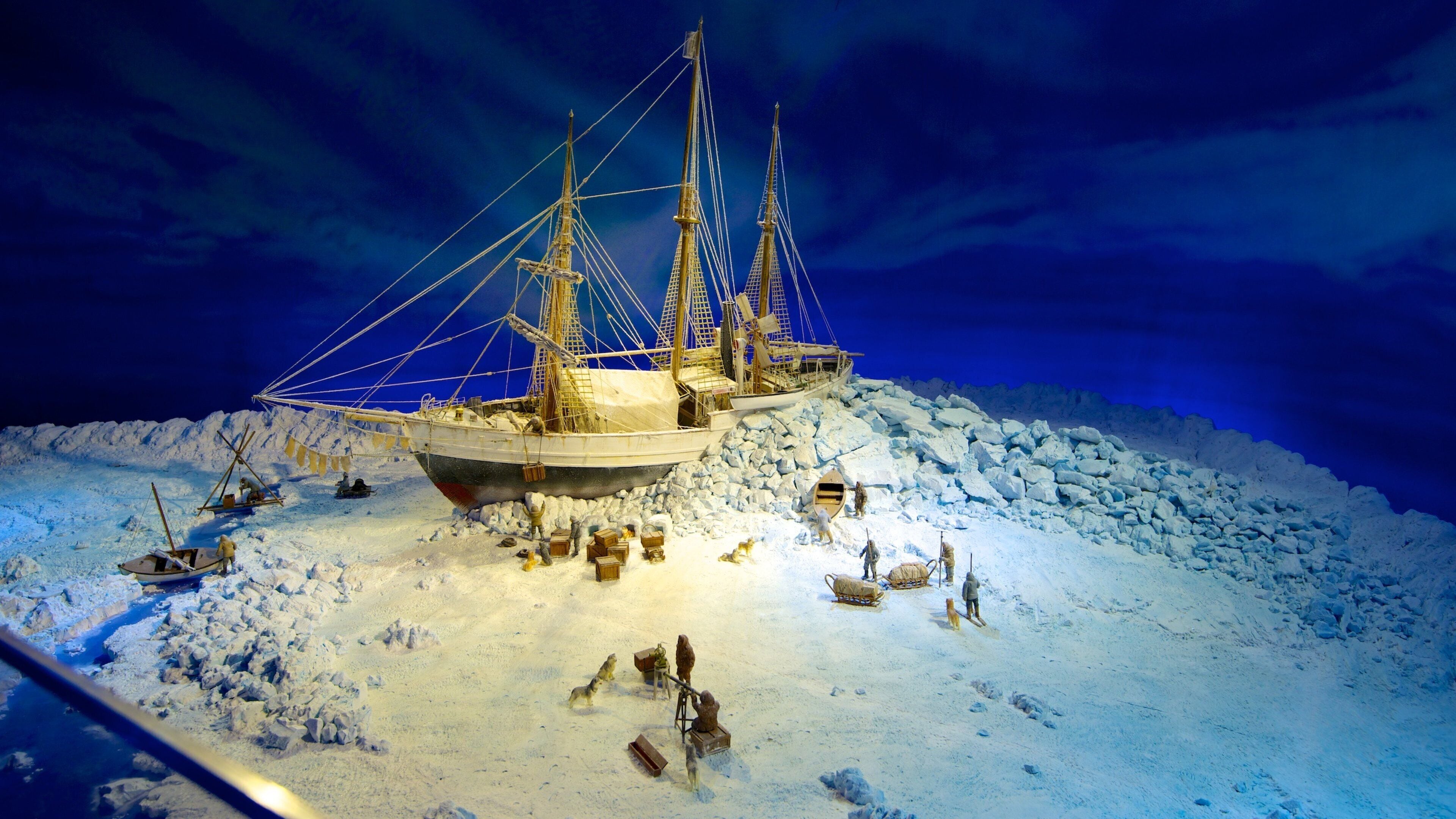 Fram Museum featuring interior views