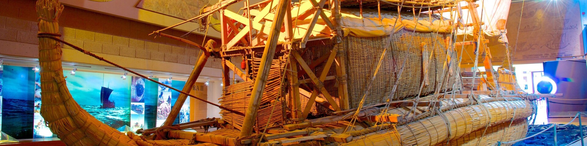 Museo Kon Tiki que incluye vista interna