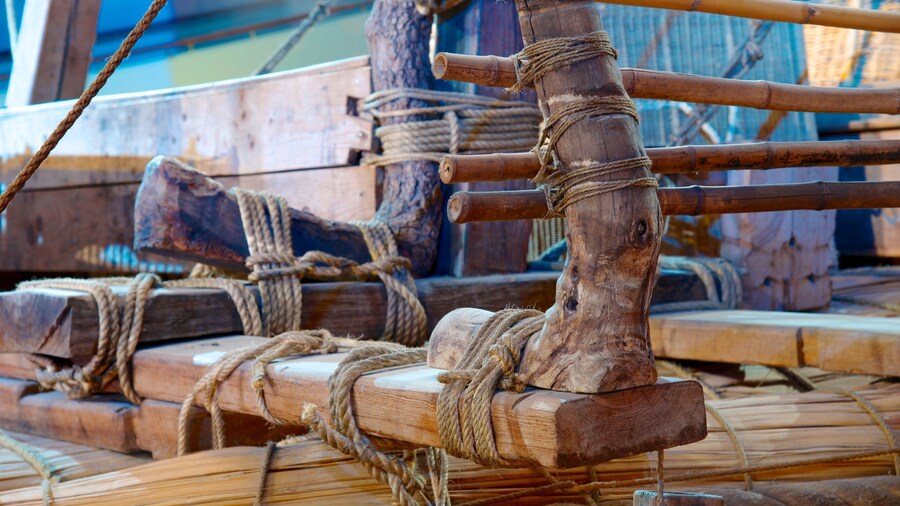 Kon Tiki Museum which includes interior views
