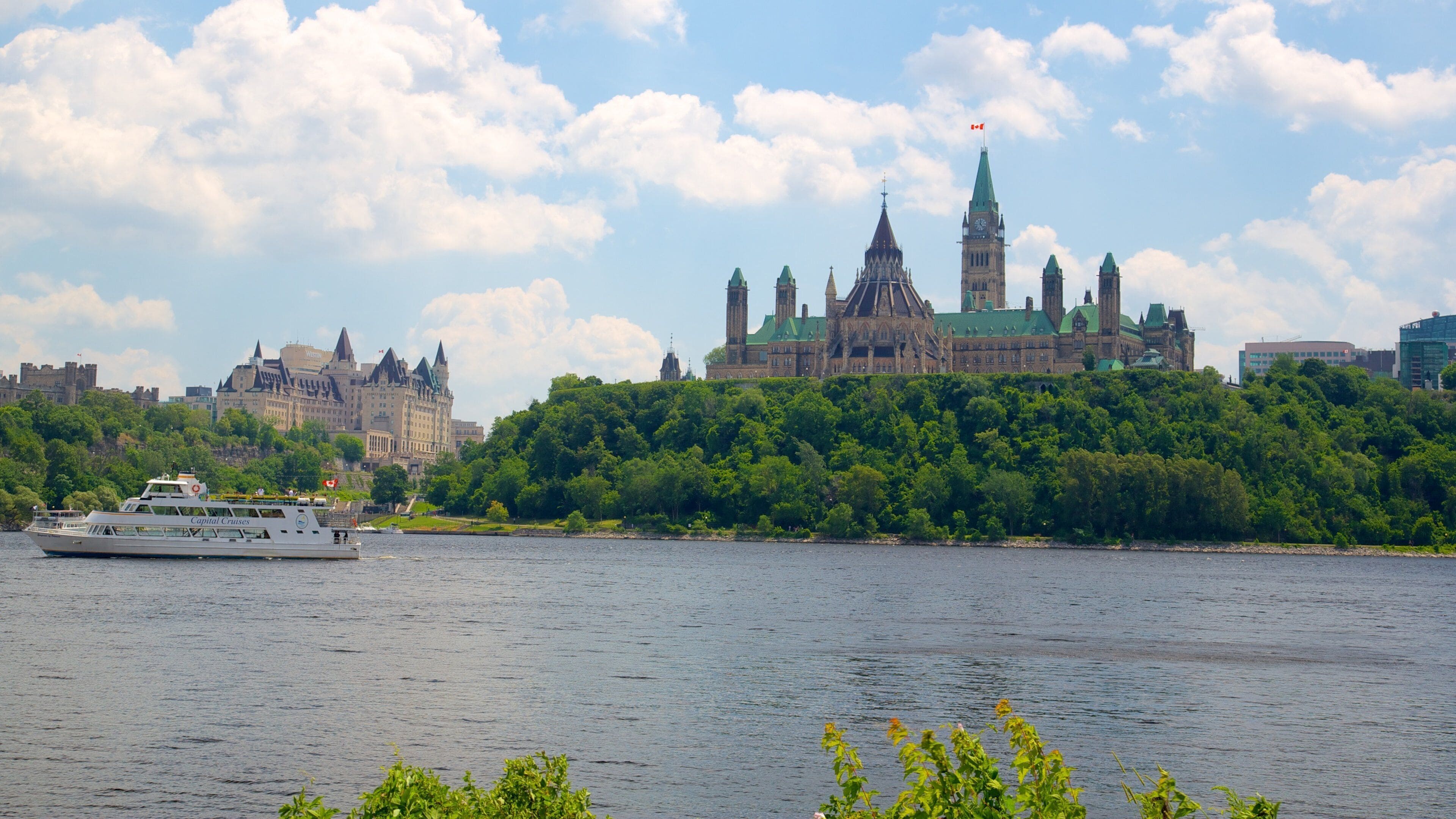Parliament Hill featuring château or palace, an administrative building and a river or creek