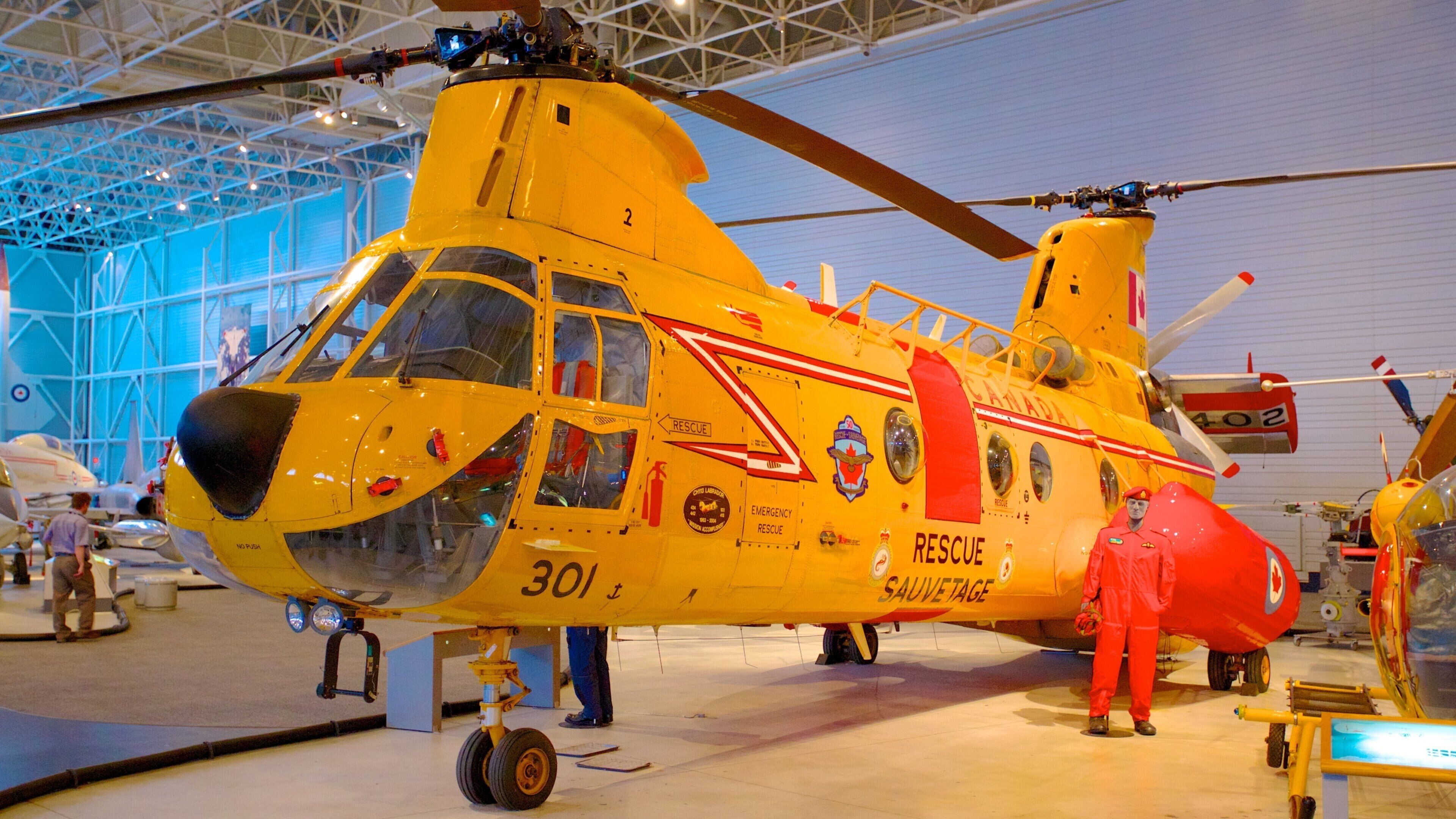 Canada Aviation and Space Museum featuring interior views and aircraft