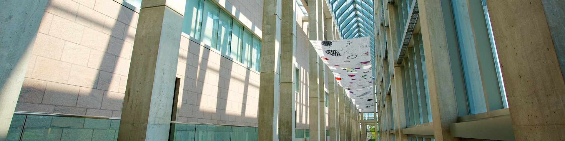 National Gallery of Canada which includes modern architecture and interior views