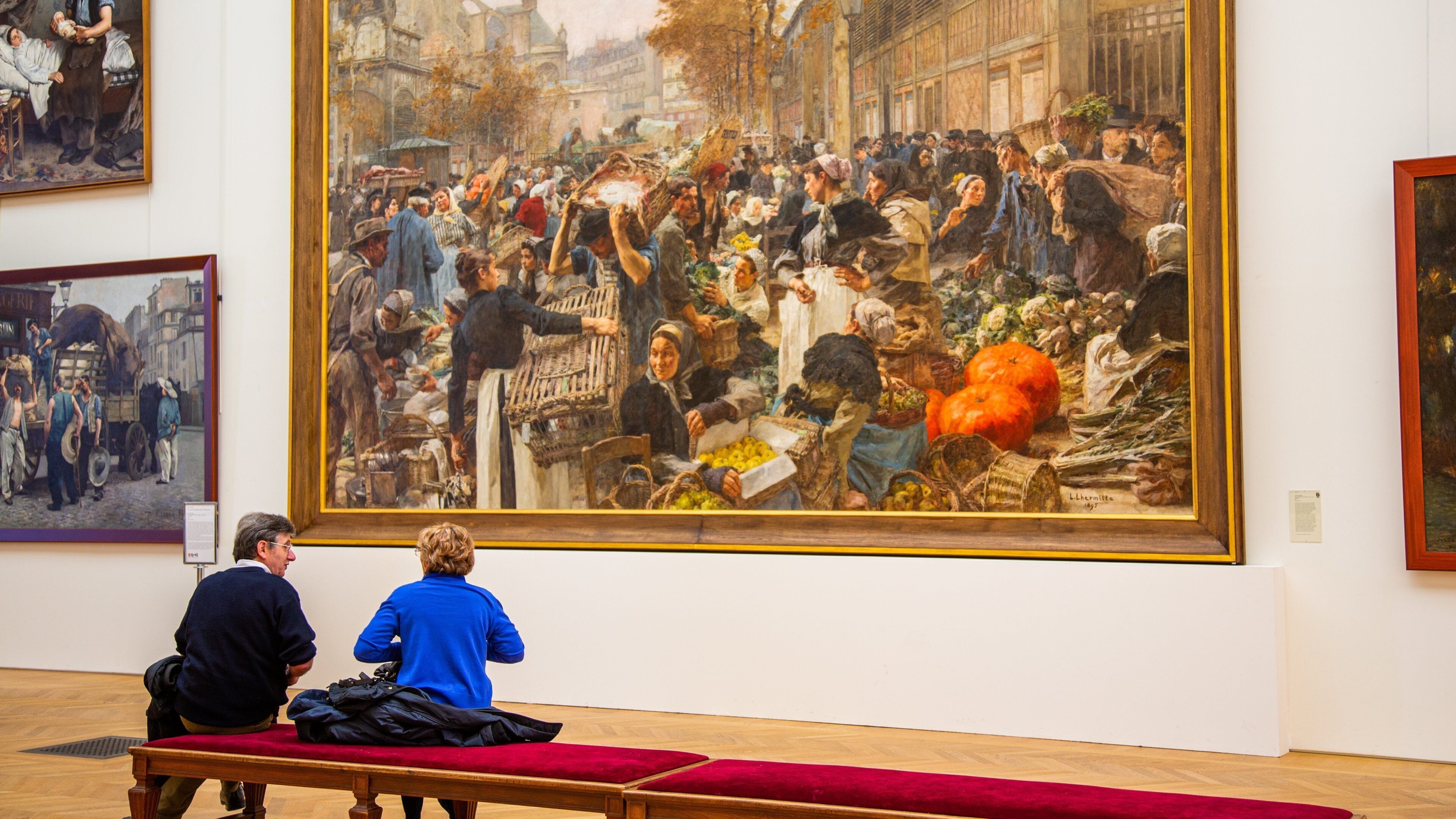 Petit Palais showing art and interior views as well as a couple