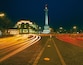 Paris , square Opera Bastille by night