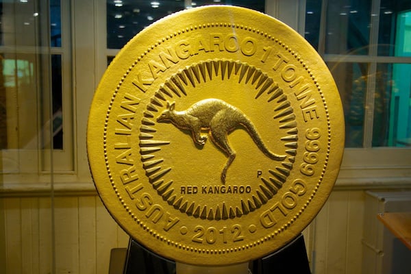 Perth Mint showing signage and interior views