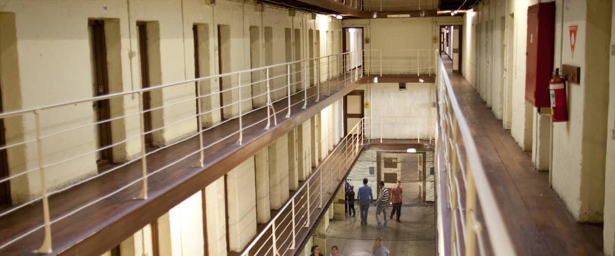 Fremantle Prison som viser interiør