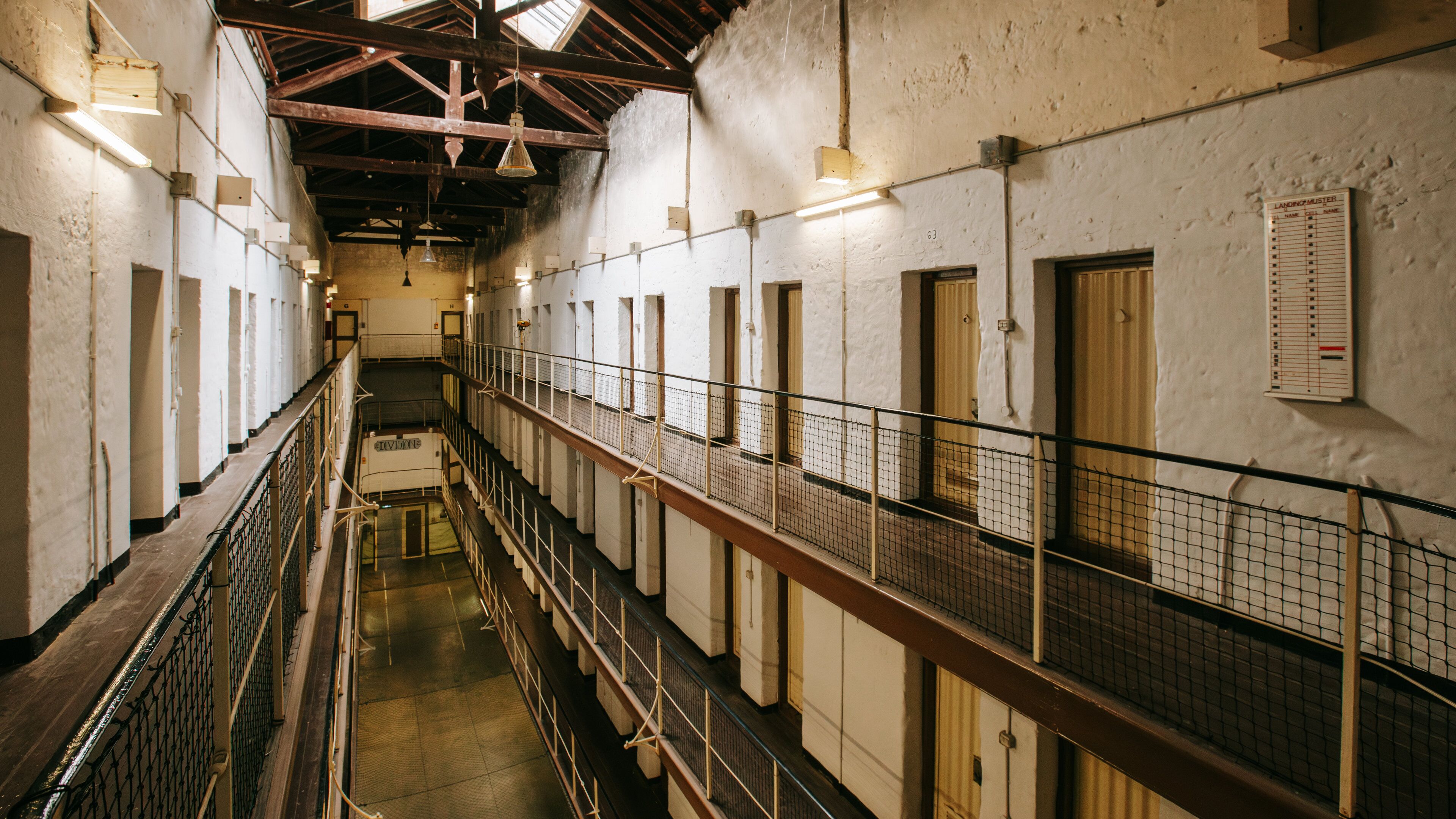 Fremantle Prison showing interior views and heritage elements