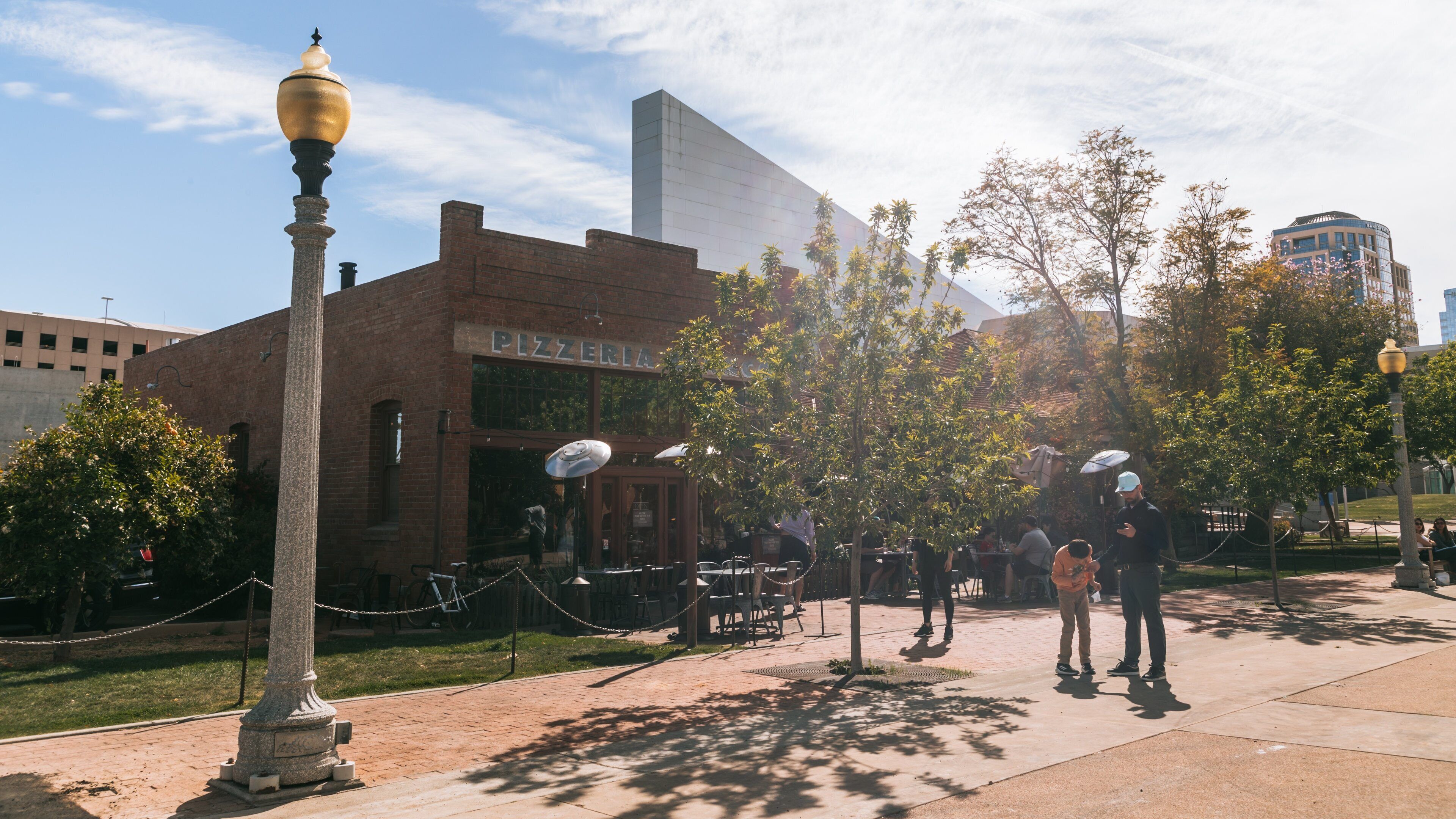 Heritage Square showing street scenes