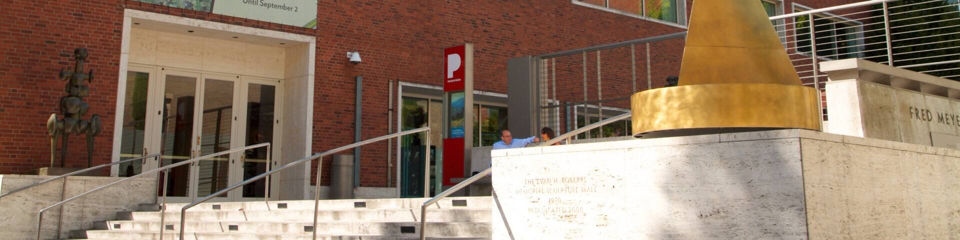 Portland Art Museum showcases vibrant architecture and prominent sculptures in Oregon