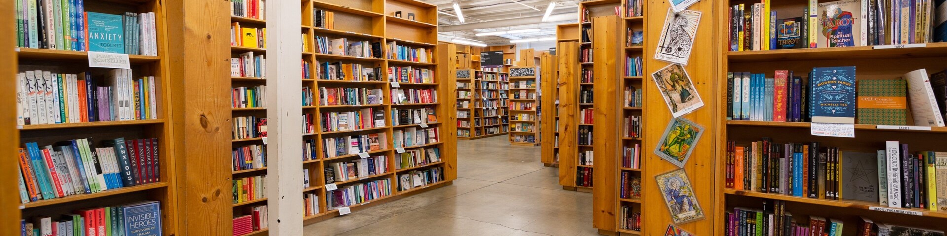 Powell\'s City of Books showing interior views
