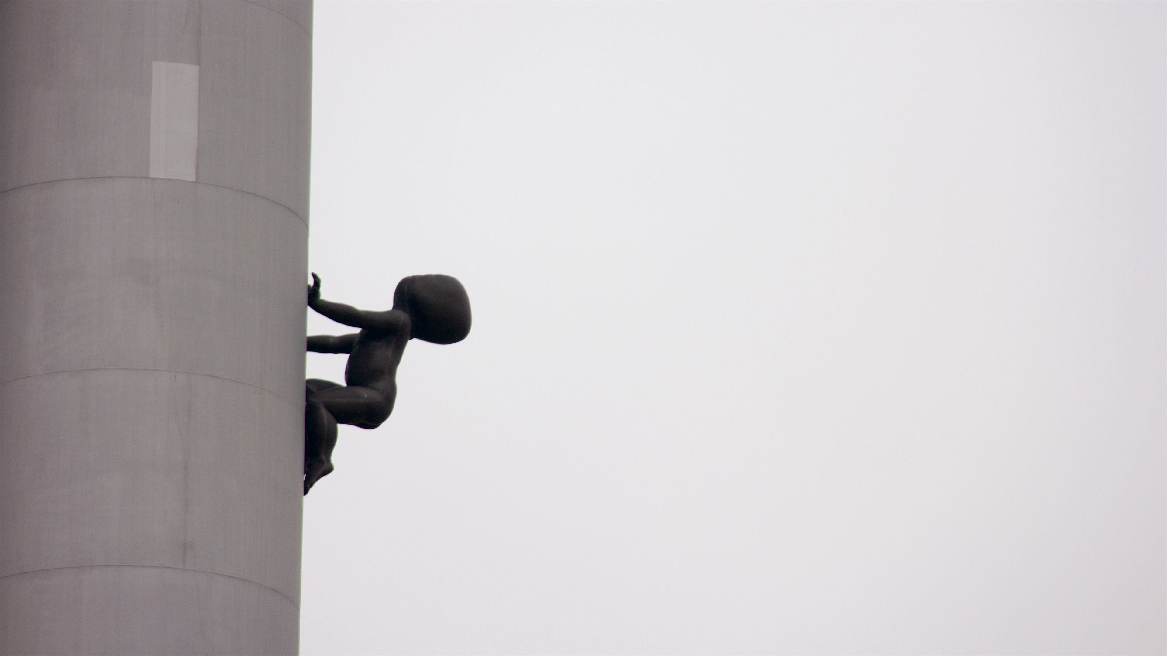 Zizkov Television Tower which includes outdoor art