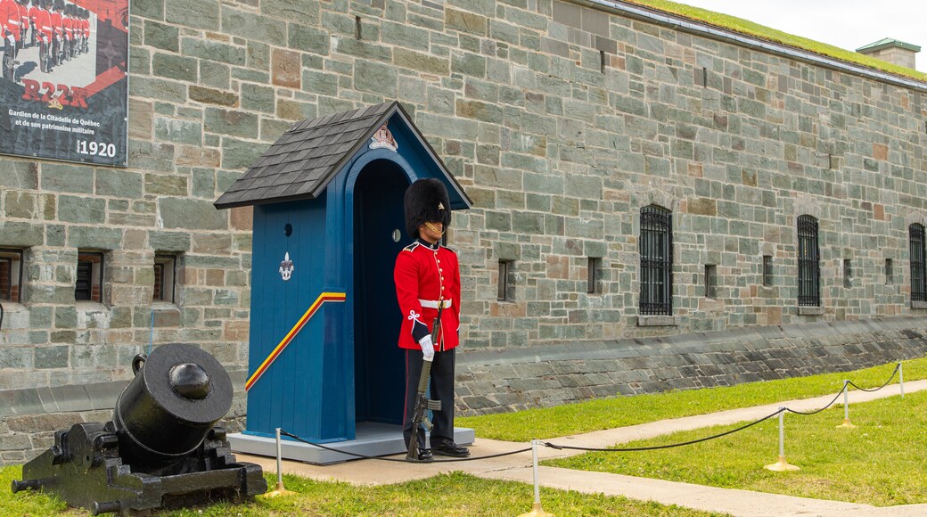 Citadelle of Quebec as well as an individual male