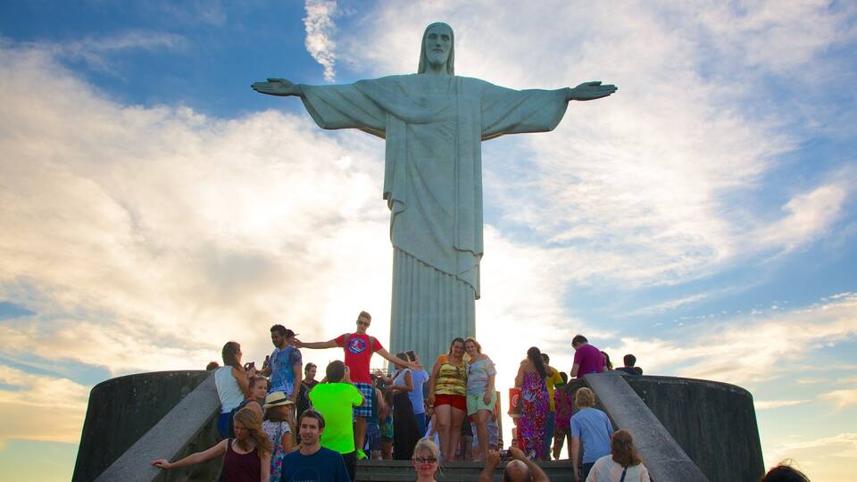 Christ the Redeemer featuring a monument, religious elements and a statue or sculpture