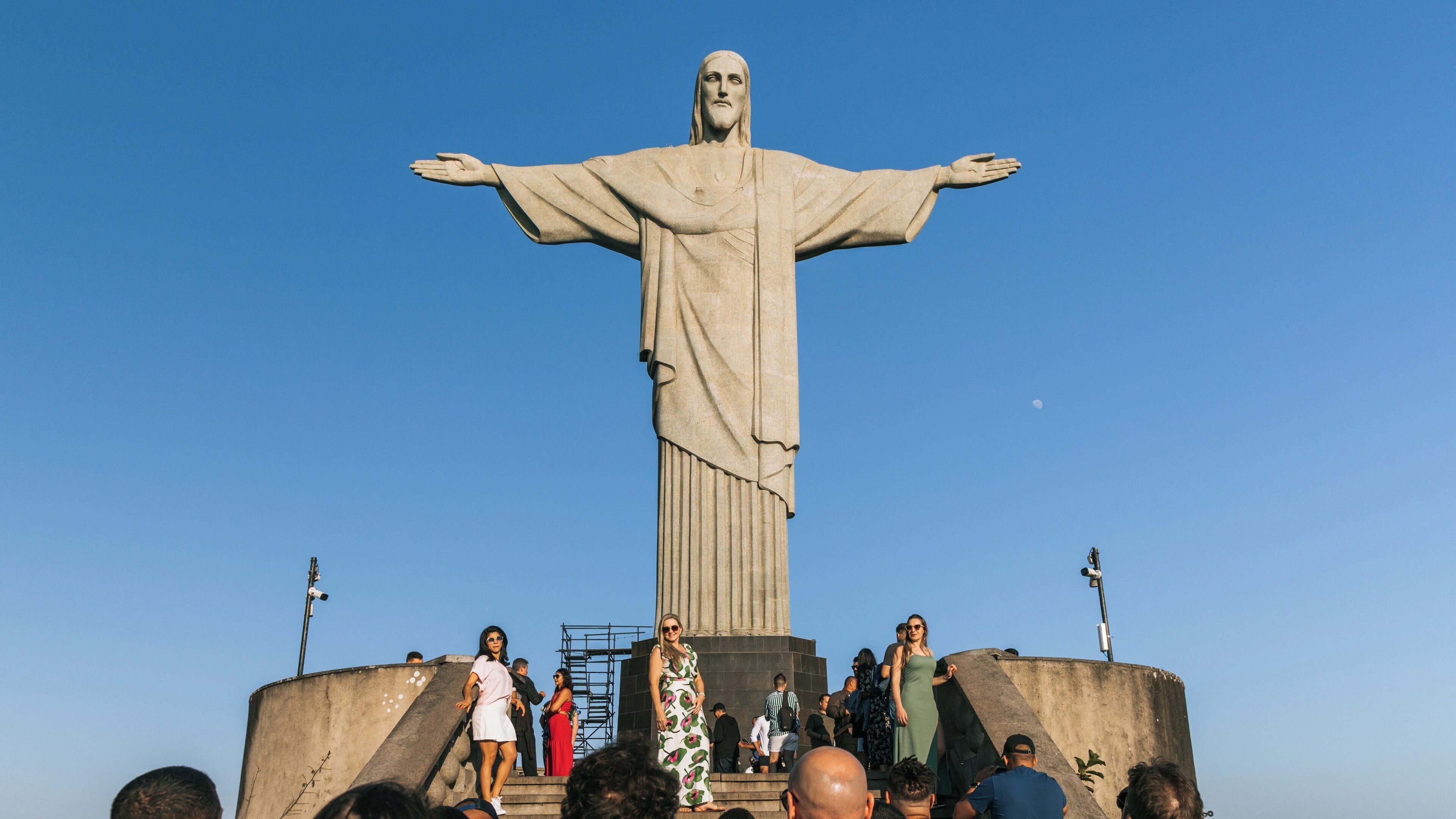 Visiting Christ the Redeemer in Santa Teresa, Rio de Janeiro, a cultural and historical landmark attracting tourists from around the world