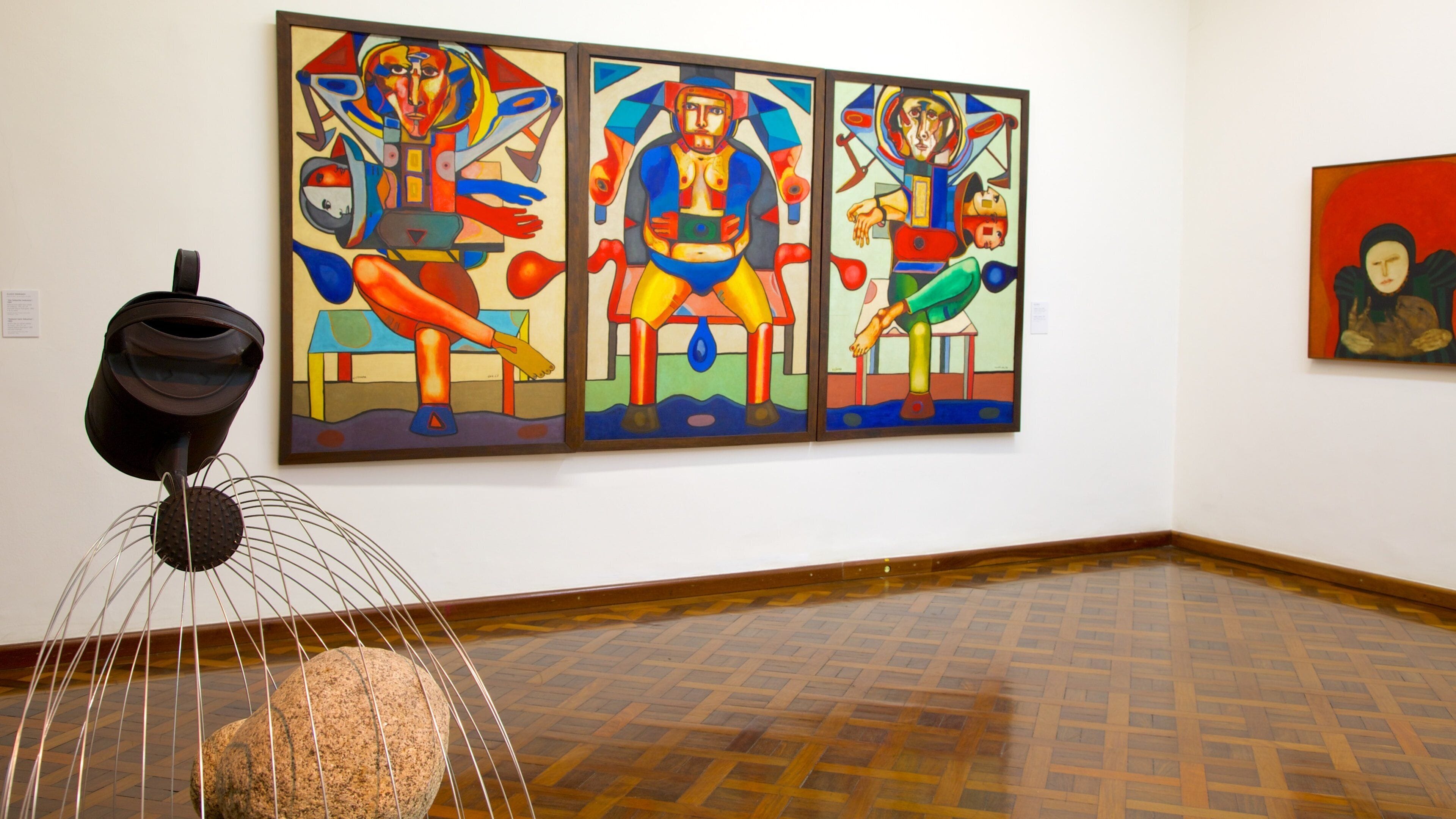 National Fine Arts Museum which includes art and interior views