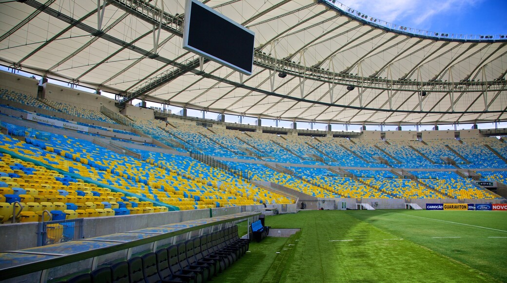 Maracana Stadion som viser interiør og moderne arkitektur