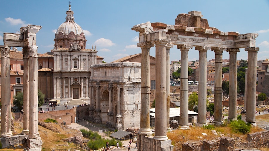 Explore the ancient ruins of Roman Forum in Rome, a historical symbol of Roman culture and architecture