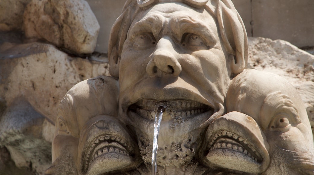 Pantheon which includes a monument, a fountain and art