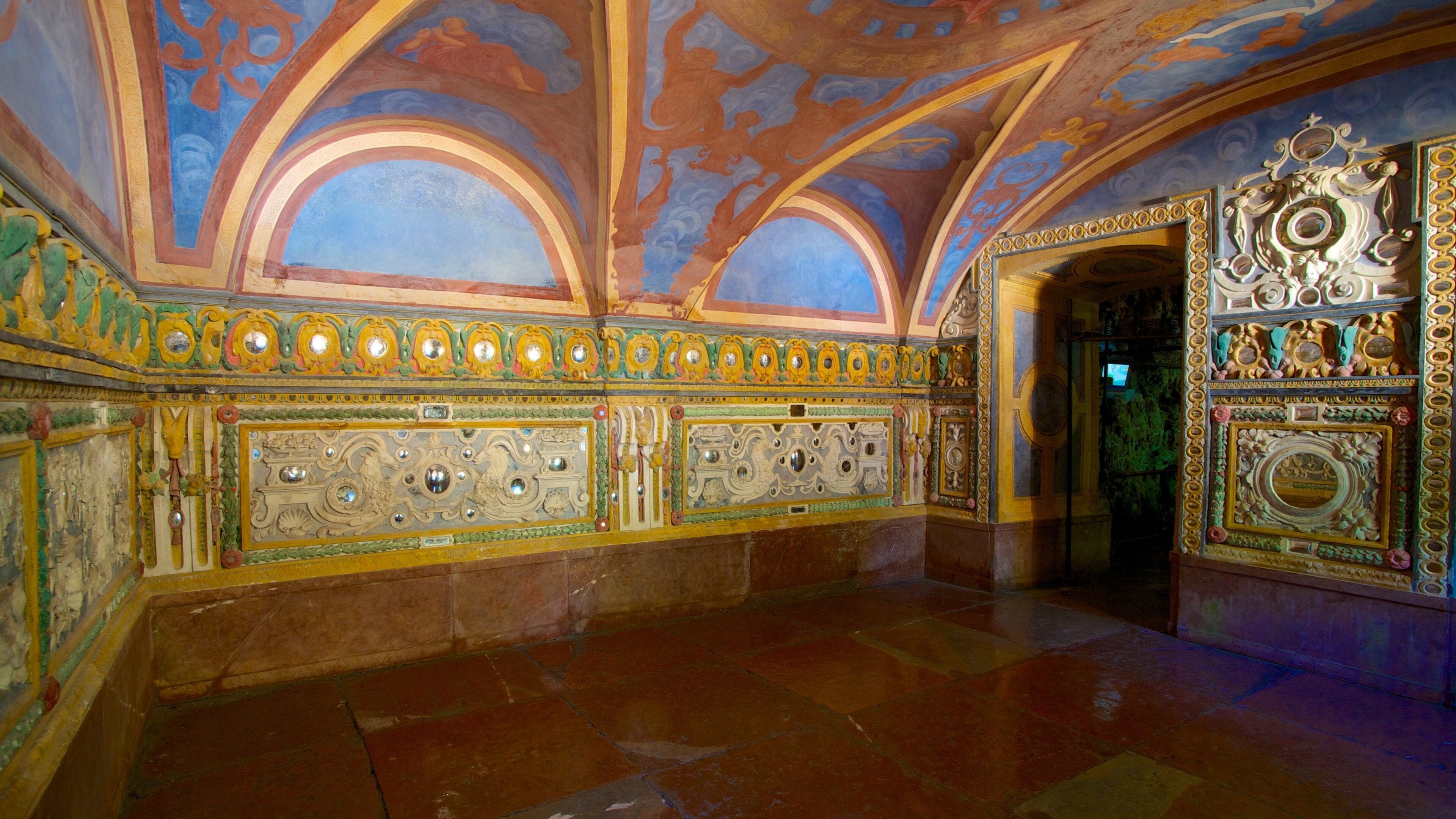 Hellbrunn Palace showing a castle, heritage elements and heritage architecture