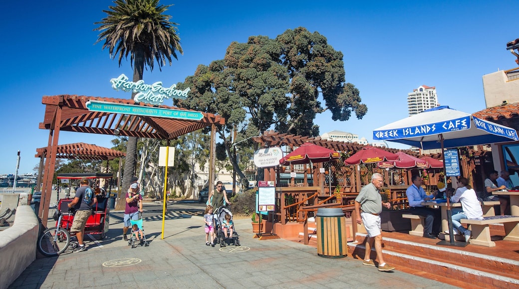 Seaport Village showing street scenes