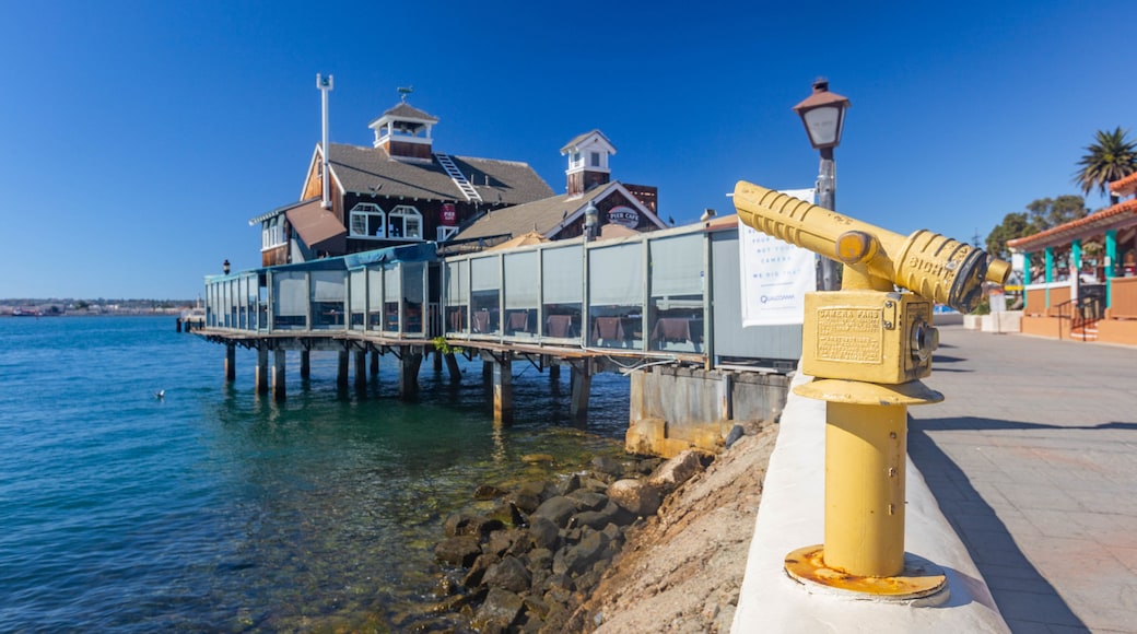 Seaport Village featuring a bay or harbor