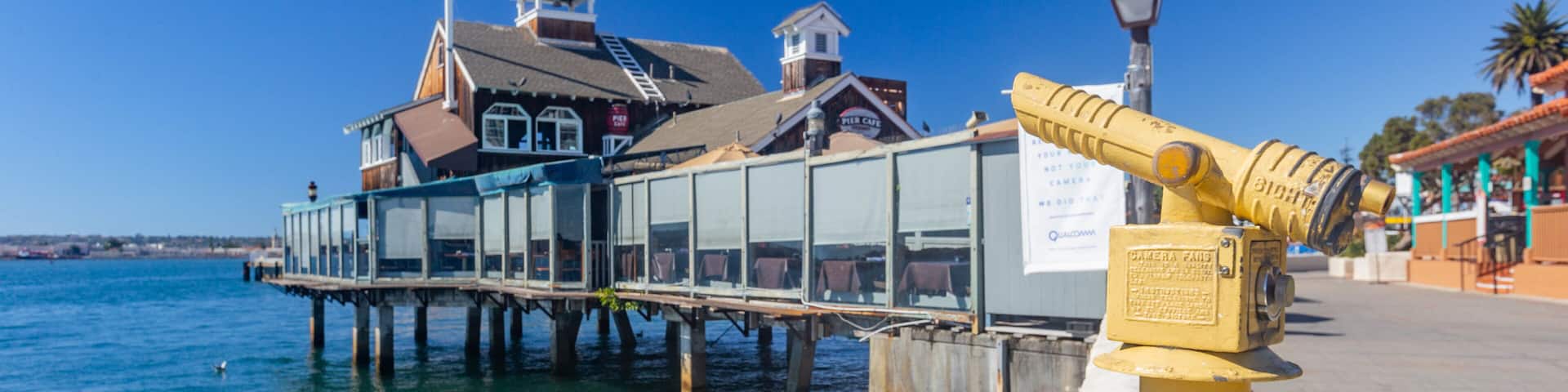 Seaport Village featuring a bay or harbor