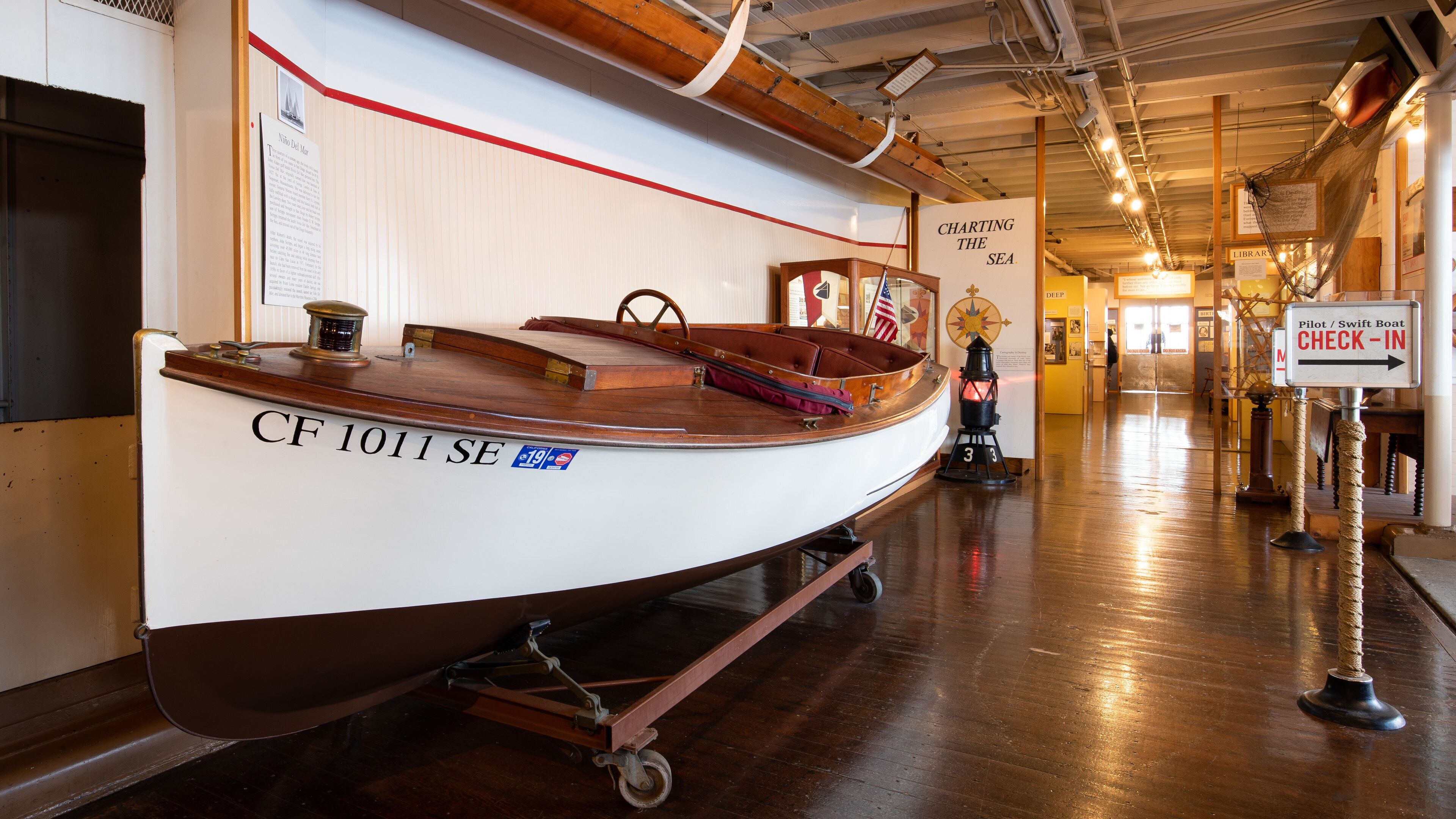 Maritime Museum of San Diego featuring interior views