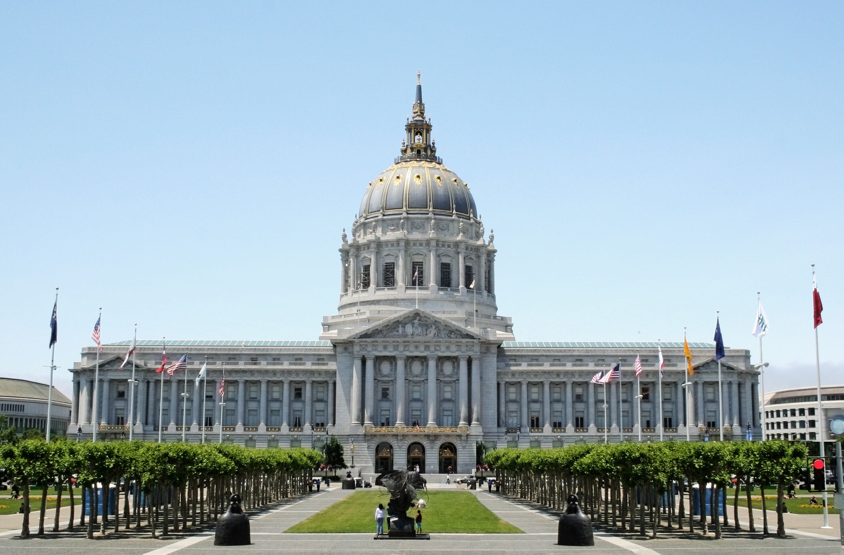 San Francisco City Hall is Beaux-Arts architecture and located in the city's civic center.; Shutterstock ID 126385787; Purchase Order: -