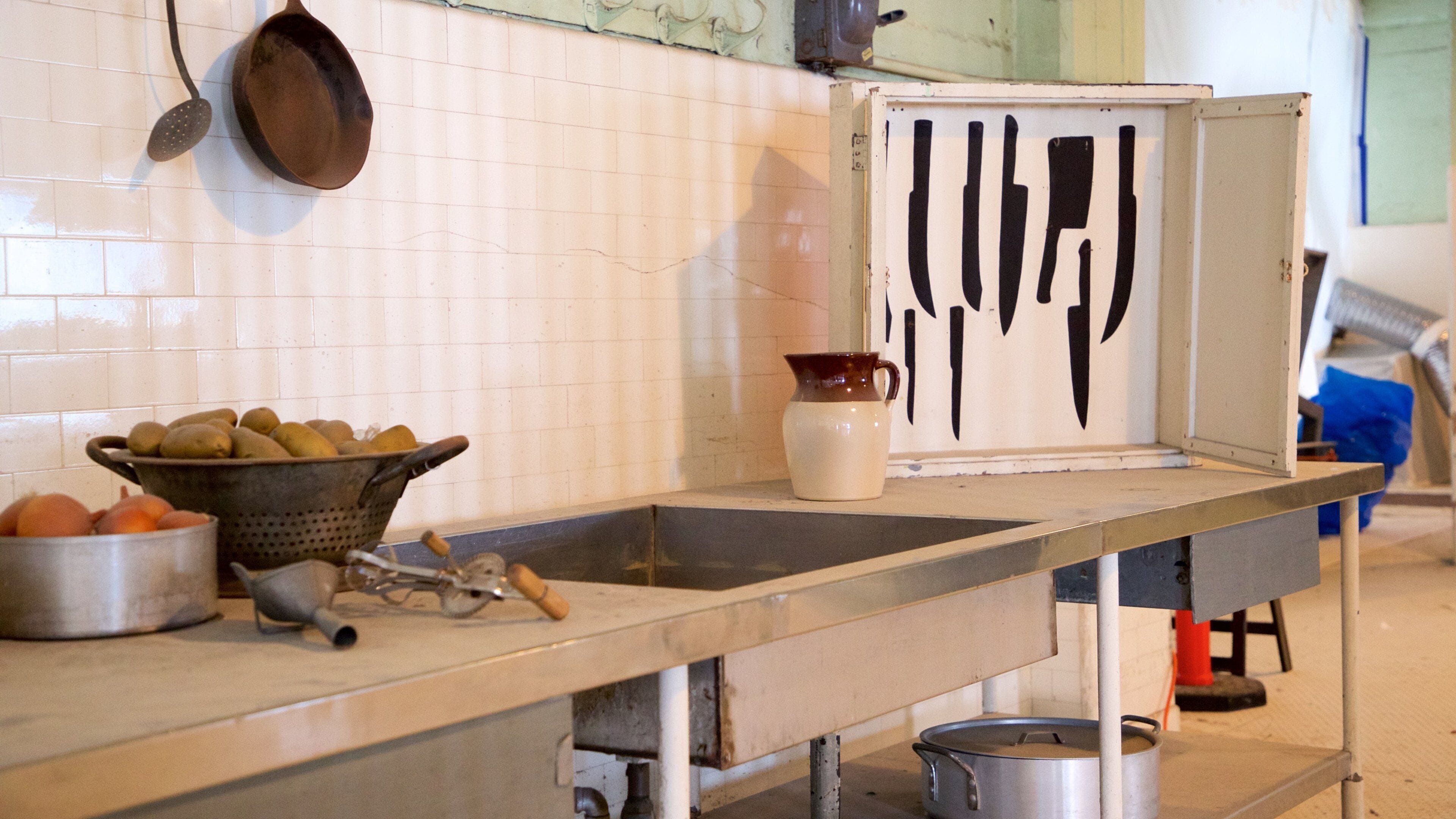 Alcatraz Island featuring interior views