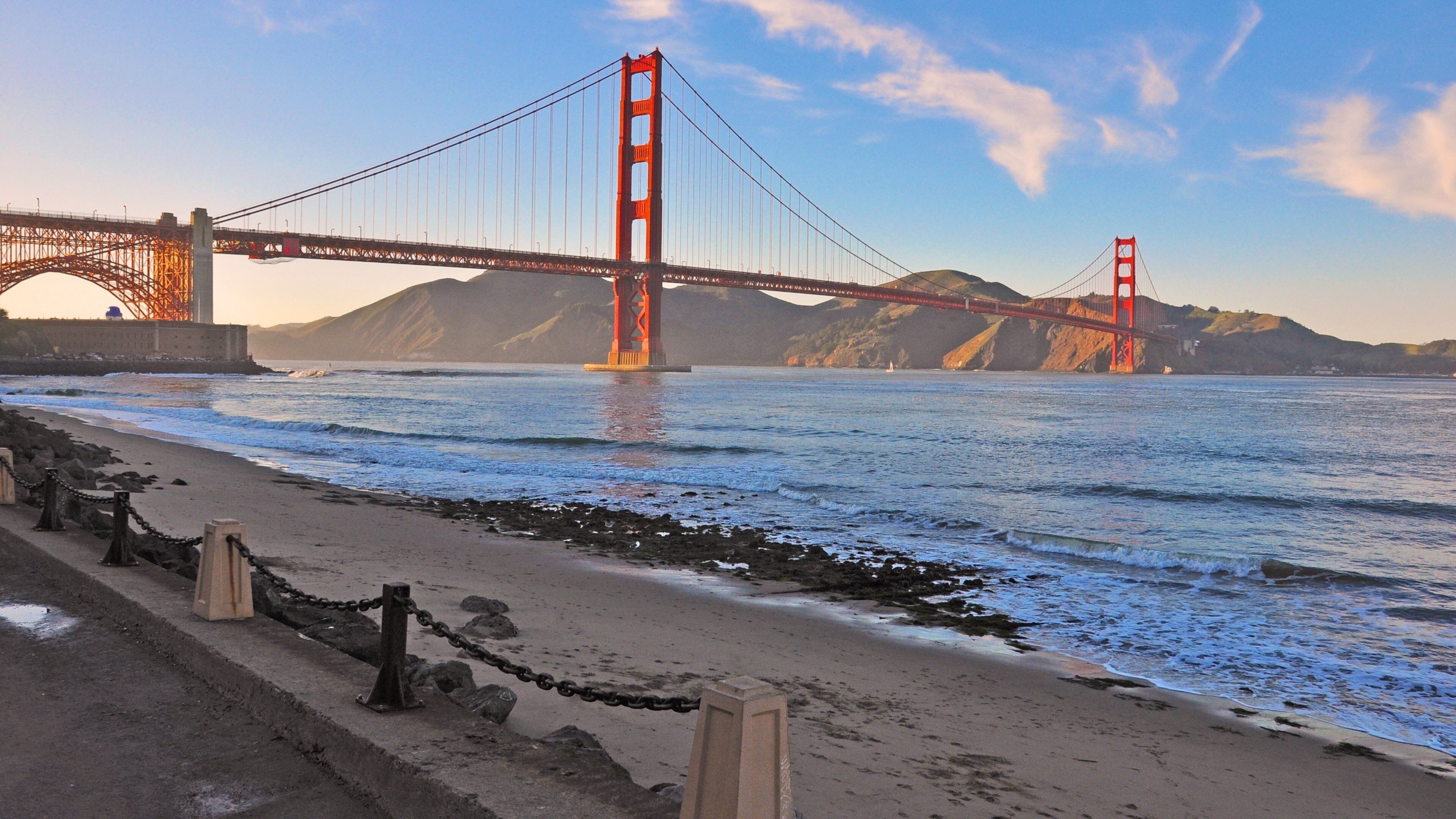 Golden Gate Bridge view from Presidio of San Francisco showcasing natural beauty and iconic architecture