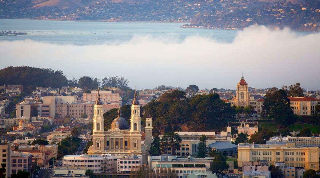 Twin Peaks featuring a river or creek and a city