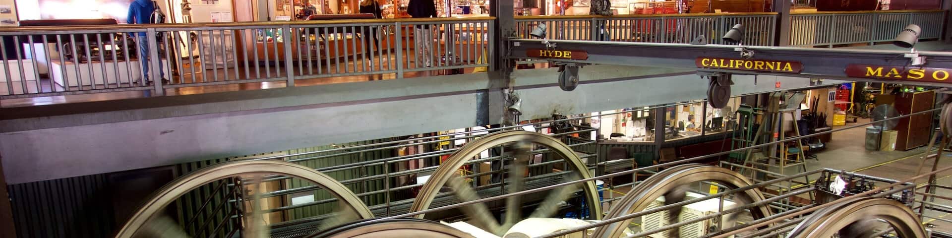 Cable Car Museum featuring interior views and heritage elements