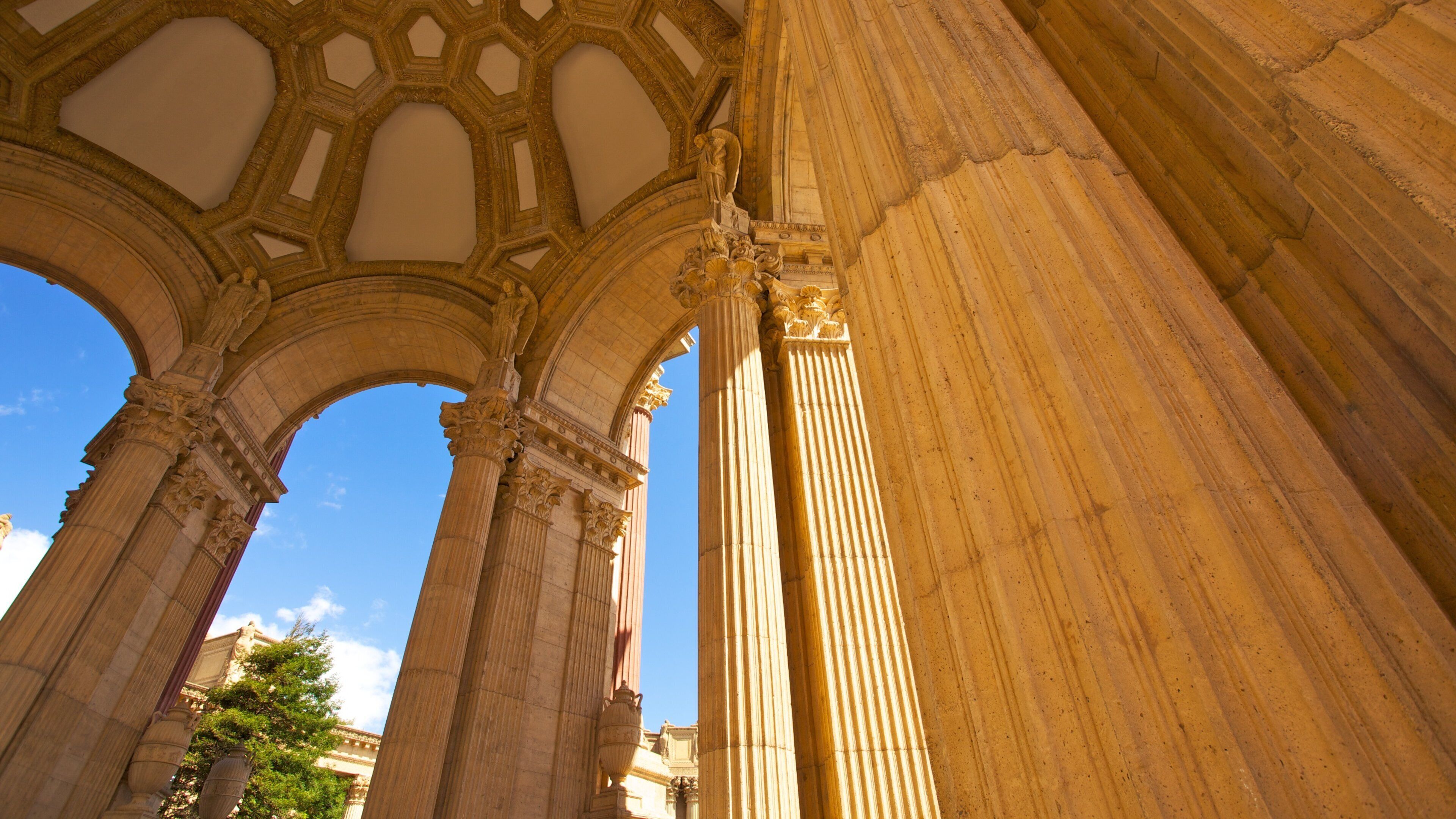 Palace of Fine Arts showing interior views