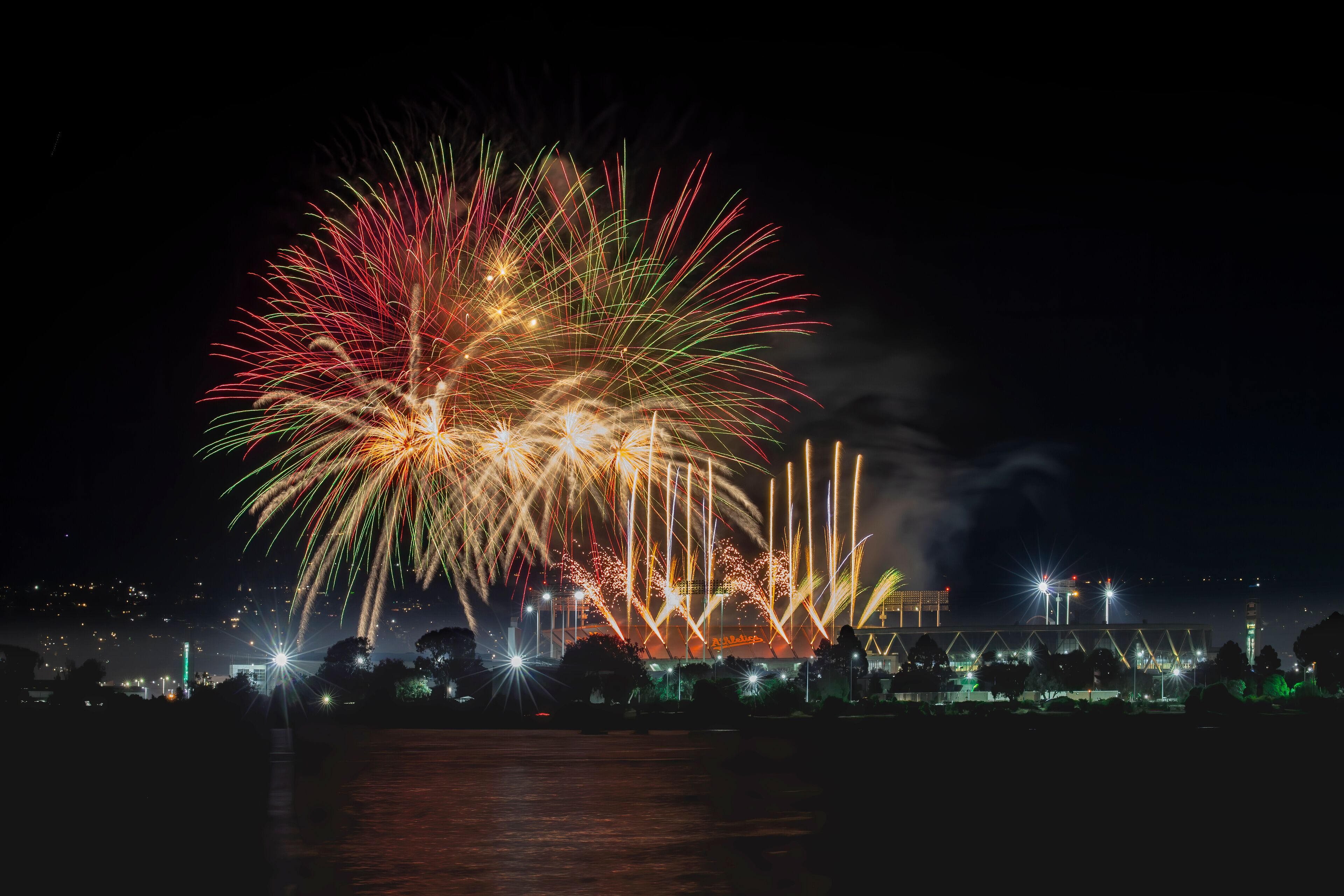 Oakland Coliseum Firework Show