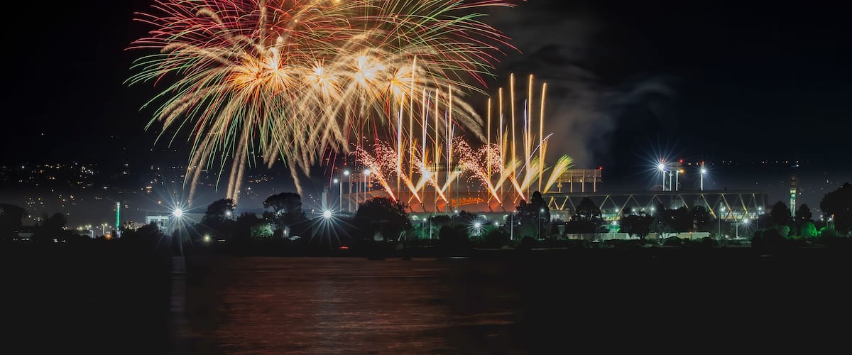 Oakland Coliseum Firework Show