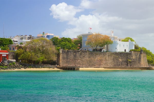 La Fortaleza which includes a bay or harbor