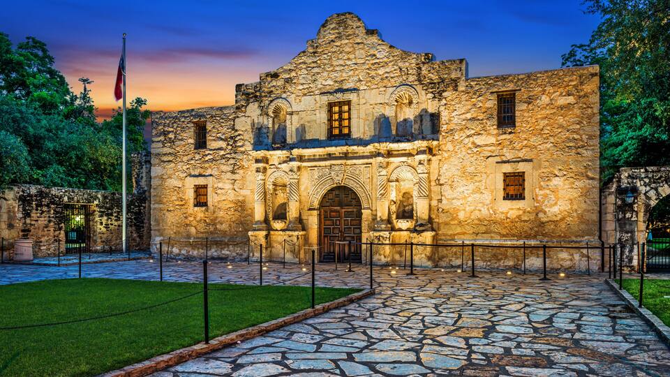 The Alamo in San Antonio, Texas, USA